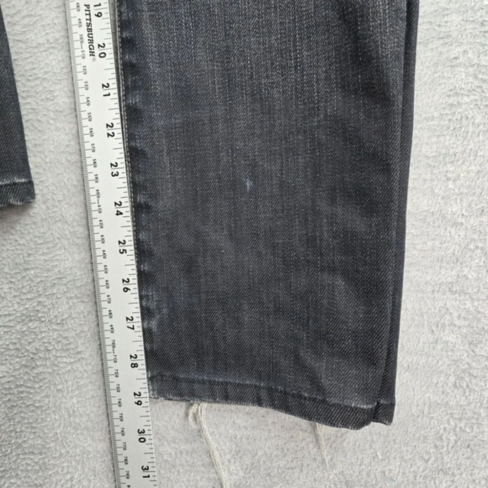 7 For All Mankind Men Jeans 34 Black Grey Denim‎ Standard Classic Logo READ